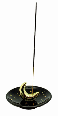 Ceramic Moon Incense Holder